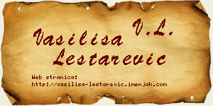 Vasilisa Leštarević vizit kartica
